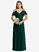 Front View Thumbnail - Evergreen Dessy Collection Junior Bridesmaid Dress JR548