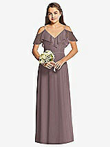 Front View Thumbnail - French Truffle Dessy Collection Junior Bridesmaid Dress JR548