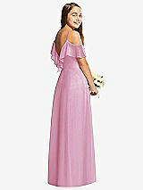 Rear View Thumbnail - Powder Pink Dessy Collection Junior Bridesmaid Dress JR548