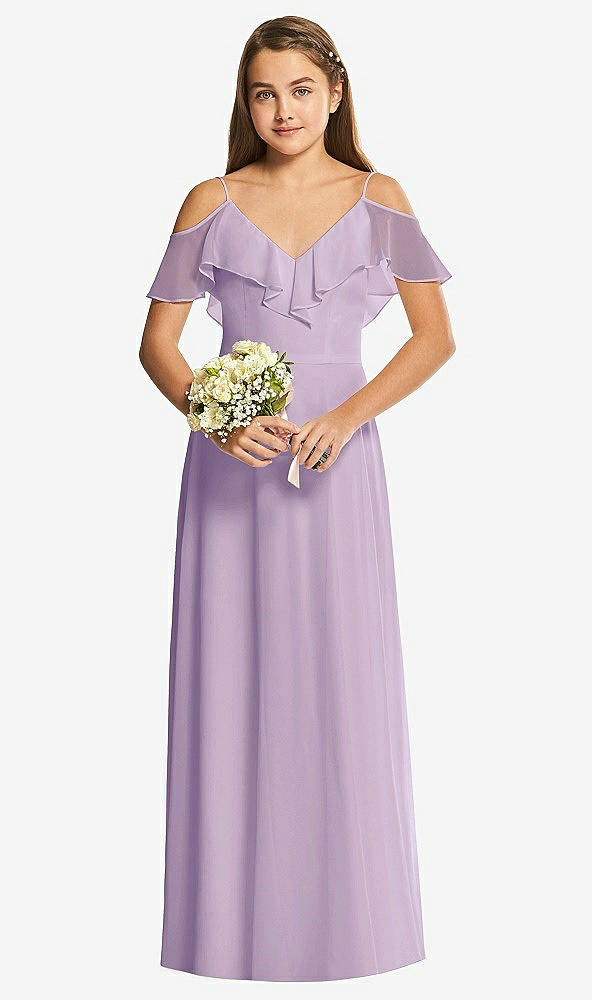 Front View - Pale Purple Dessy Collection Junior Bridesmaid Dress JR548