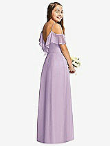 Rear View Thumbnail - Pale Purple Dessy Collection Junior Bridesmaid Dress JR548