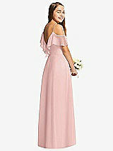 Rear View Thumbnail - Rose - PANTONE Rose Quartz Dessy Collection Junior Bridesmaid Dress JR548