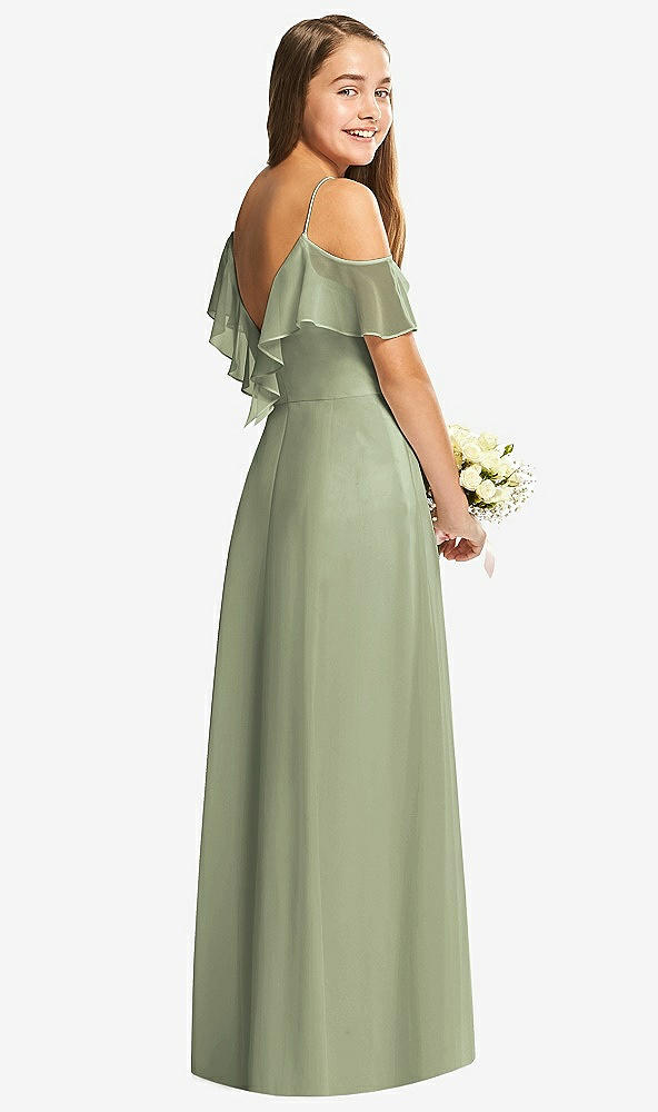 Back View - Sage Dessy Collection Junior Bridesmaid Dress JR548