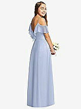 Rear View Thumbnail - Sky Blue Dessy Collection Junior Bridesmaid Dress JR548