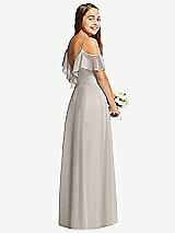 Rear View Thumbnail - Taupe Dessy Collection Junior Bridesmaid Dress JR548