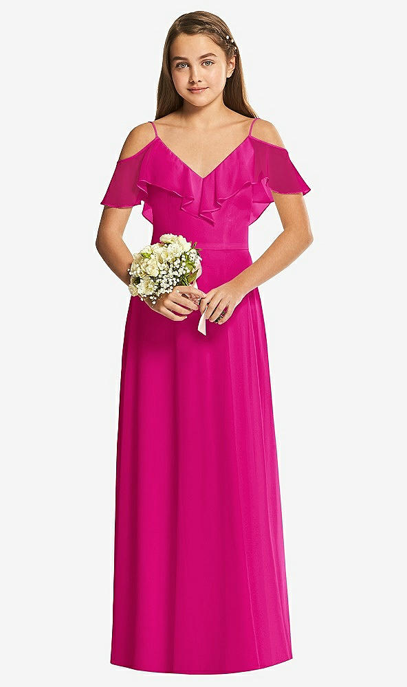 Front View - Think Pink Dessy Collection Junior Bridesmaid Dress JR548