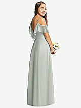 Rear View Thumbnail - Willow Green Dessy Collection Junior Bridesmaid Dress JR548
