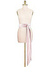 Front View Thumbnail - Ballet Pink Satin Twill Wedding Sash