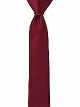 Side View Thumbnail - Burgundy Yarn-Dyed Modern Tie by After Six