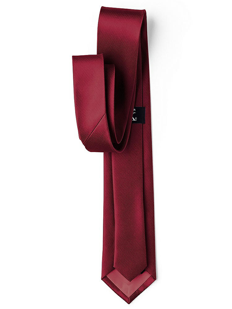 Back View - Burgundy Yarn-Dyed Modern Tie by After Six