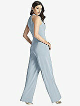 Rear View Thumbnail - Mist Wide Strap Stretch Maxi Dress with Pockets