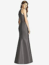 Rear View Thumbnail - Caviar Gray Bella Bridesmaid Dress BB121