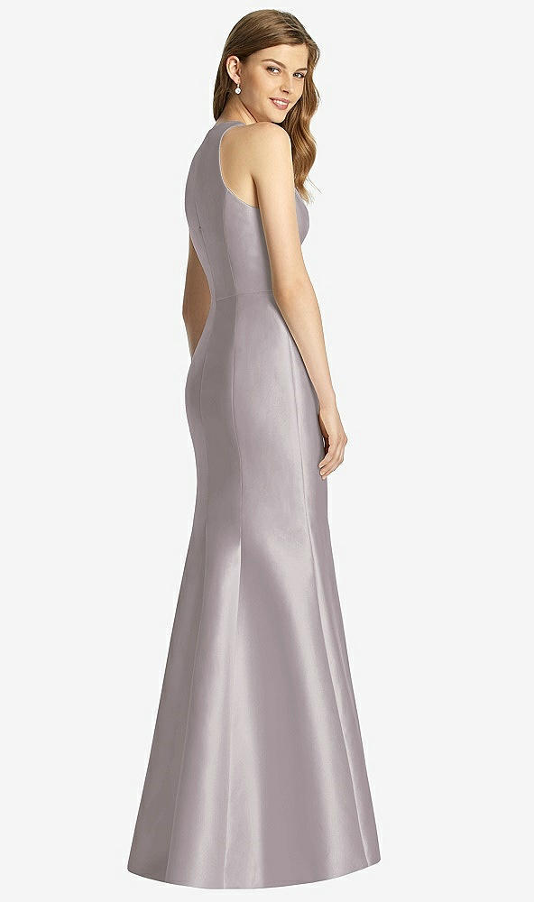 Back View - Cashmere Gray Bella Bridesmaid Dress BB121