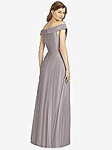 Rear View Thumbnail - Cashmere Gray Bella Bridesmaid Dress BB123