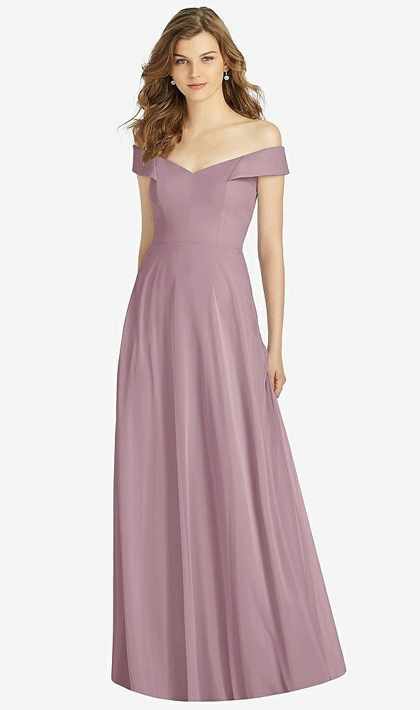 Front View - Dusty Rose Bella Bridesmaid Dress BB123