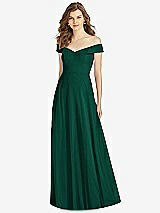 Front View Thumbnail - Hunter Green Bella Bridesmaid Dress BB123