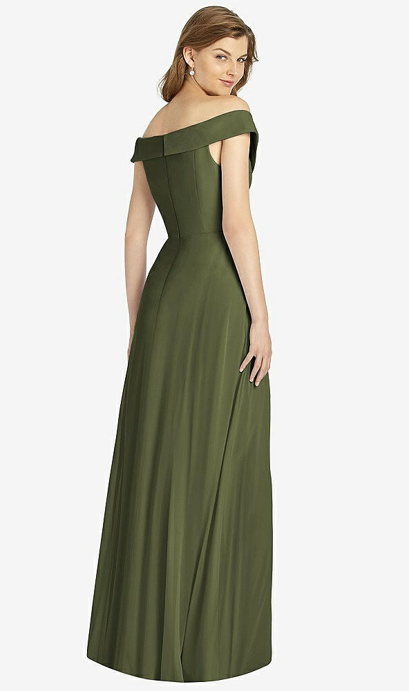 Back View - Olive Green Bella Bridesmaid Dress BB123