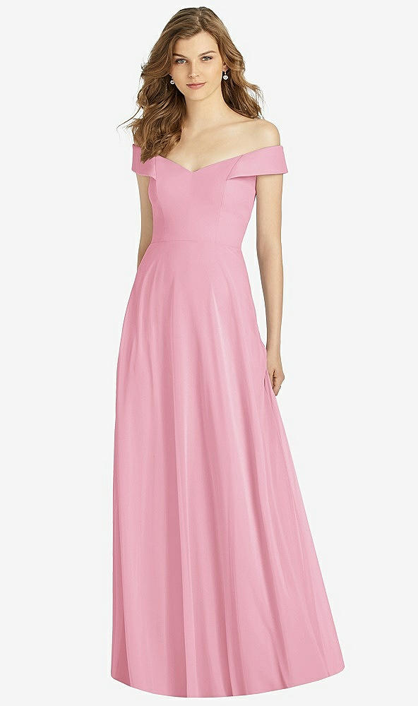 Front View - Peony Pink Bella Bridesmaid Dress BB123