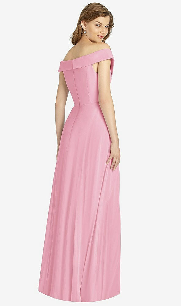 Back View - Peony Pink Bella Bridesmaid Dress BB123