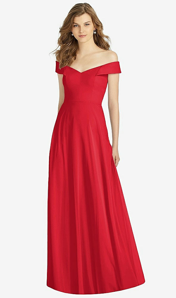 Front View - Parisian Red Bella Bridesmaid Dress BB123