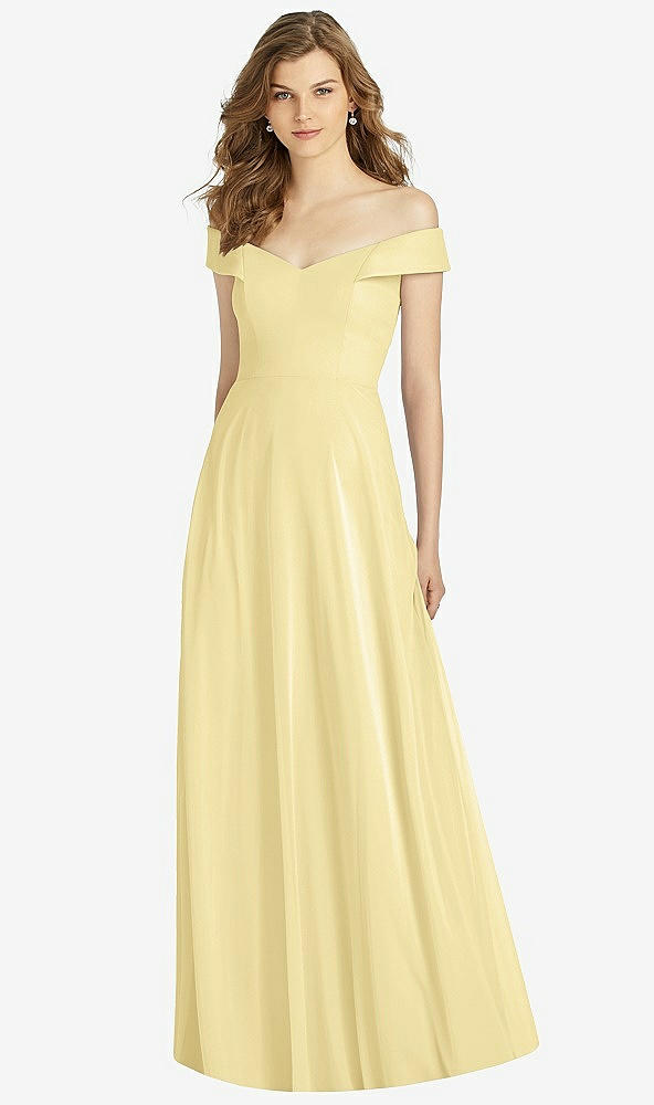 Front View - Pale Yellow Bella Bridesmaid Dress BB123