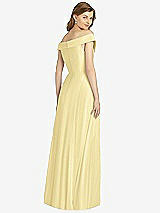 Rear View Thumbnail - Pale Yellow Bella Bridesmaid Dress BB123
