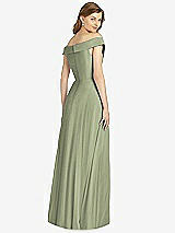 Rear View Thumbnail - Sage Bella Bridesmaid Dress BB123