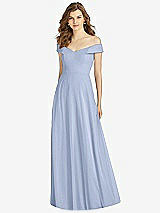 Front View Thumbnail - Sky Blue Bella Bridesmaid Dress BB123