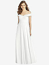 Front View Thumbnail - White Bella Bridesmaid Dress BB123