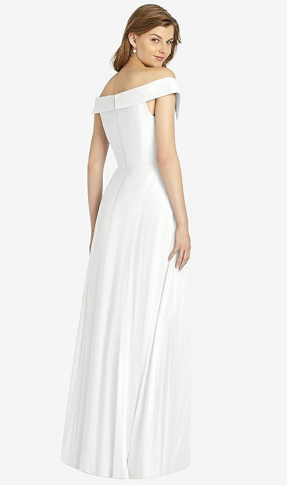 Back View - White Bella Bridesmaid Dress BB123