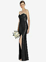 Front View Thumbnail - Black Dessy Bridesmaid Dress 3037