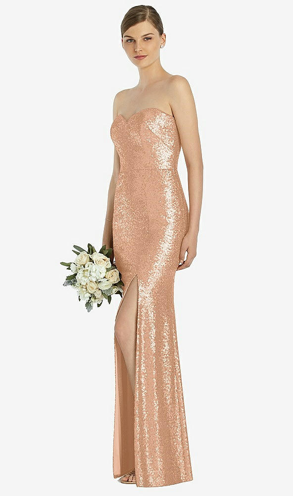 Front View - Copper Rose Dessy Bridesmaid Dress 3037