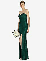 Front View Thumbnail - Hunter Green Dessy Bridesmaid Dress 3037