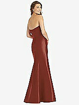 Rear View Thumbnail - Auburn Moon Full-length Strapless Sweetheart Neckline Dress