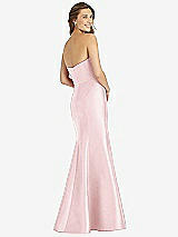 Rear View Thumbnail - Ballet Pink Full-length Strapless Sweetheart Neckline Dress