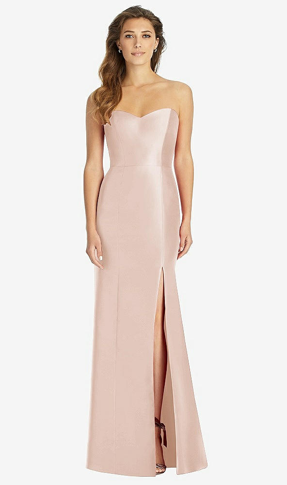 Front View - Cameo Full-length Strapless Sweetheart Neckline Dress