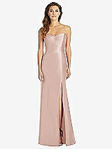 Front View Thumbnail - Toasted Sugar Full-length Strapless Sweetheart Neckline Dress
