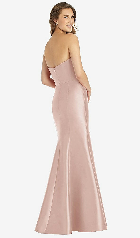 Back View - Toasted Sugar Full-length Strapless Sweetheart Neckline Dress