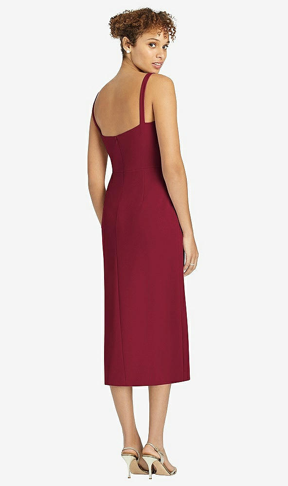 Back View - Burgundy After Six Bridesmaid Dress 6804