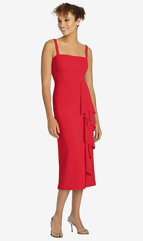 Front View - Parisian Red After Six Bridesmaid Dress 6804