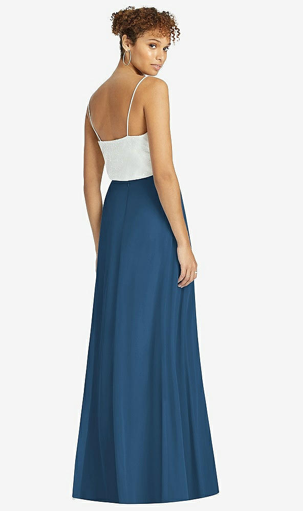 Back View - Dusk Blue After Six Bridesmaid Skirt S1518
