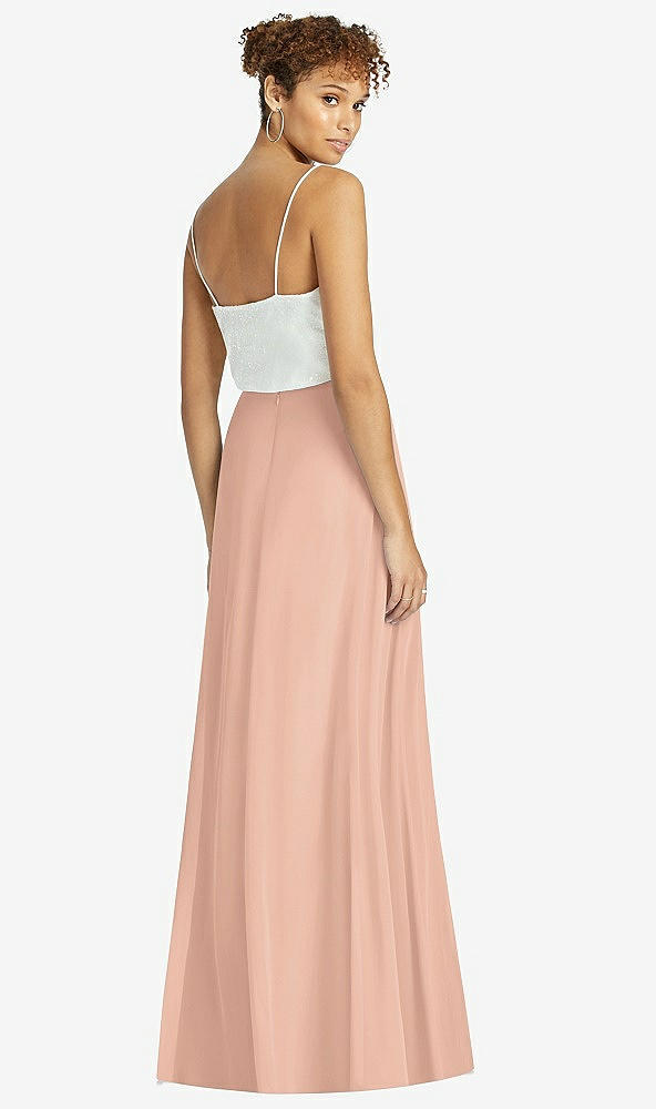 Back View - Pale Peach After Six Bridesmaid Skirt S1518