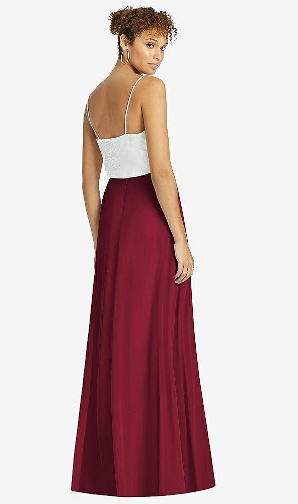 Back View - Burgundy After Six Bridesmaid Skirt S1518