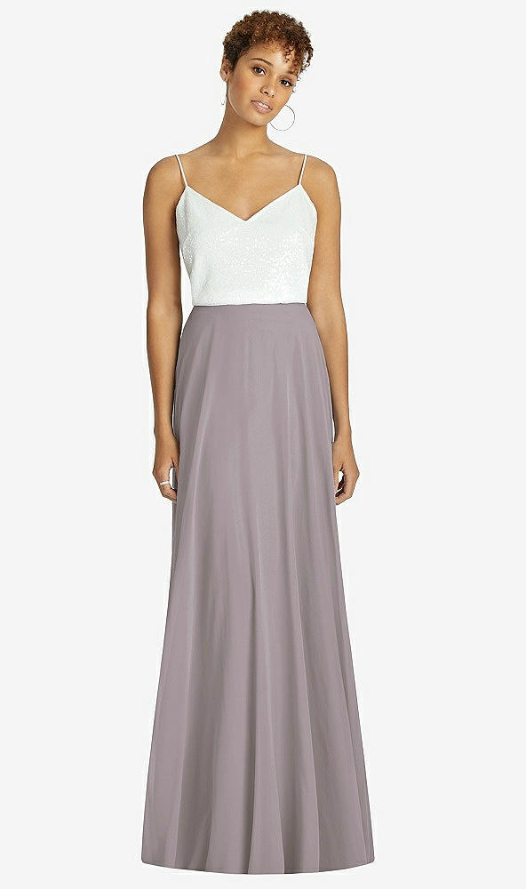 Front View - Cashmere Gray After Six Bridesmaid Skirt S1518