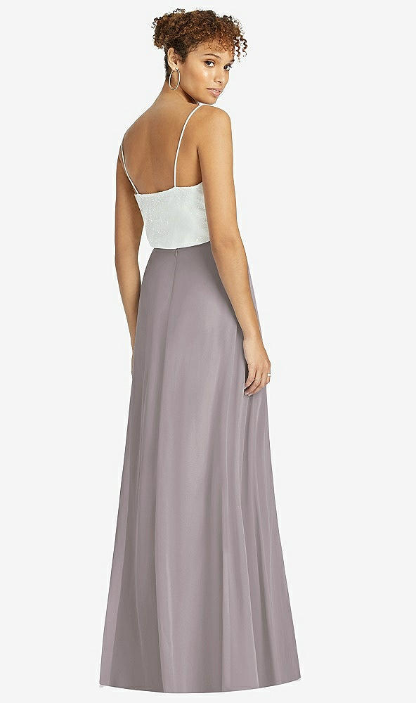 Back View - Cashmere Gray After Six Bridesmaid Skirt S1518