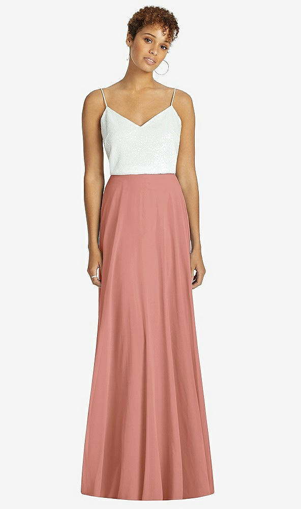 Front View - Desert Rose After Six Bridesmaid Skirt S1518