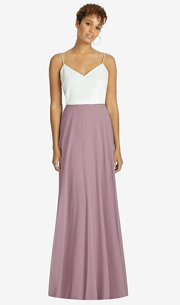 Front View - Dusty Rose After Six Bridesmaid Skirt S1518