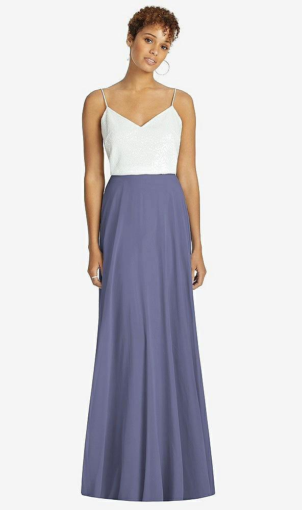 Front View - French Blue After Six Bridesmaid Skirt S1518