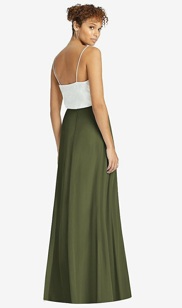 Back View - Olive Green After Six Bridesmaid Skirt S1518