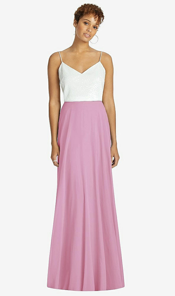 Front View - Powder Pink After Six Bridesmaid Skirt S1518
